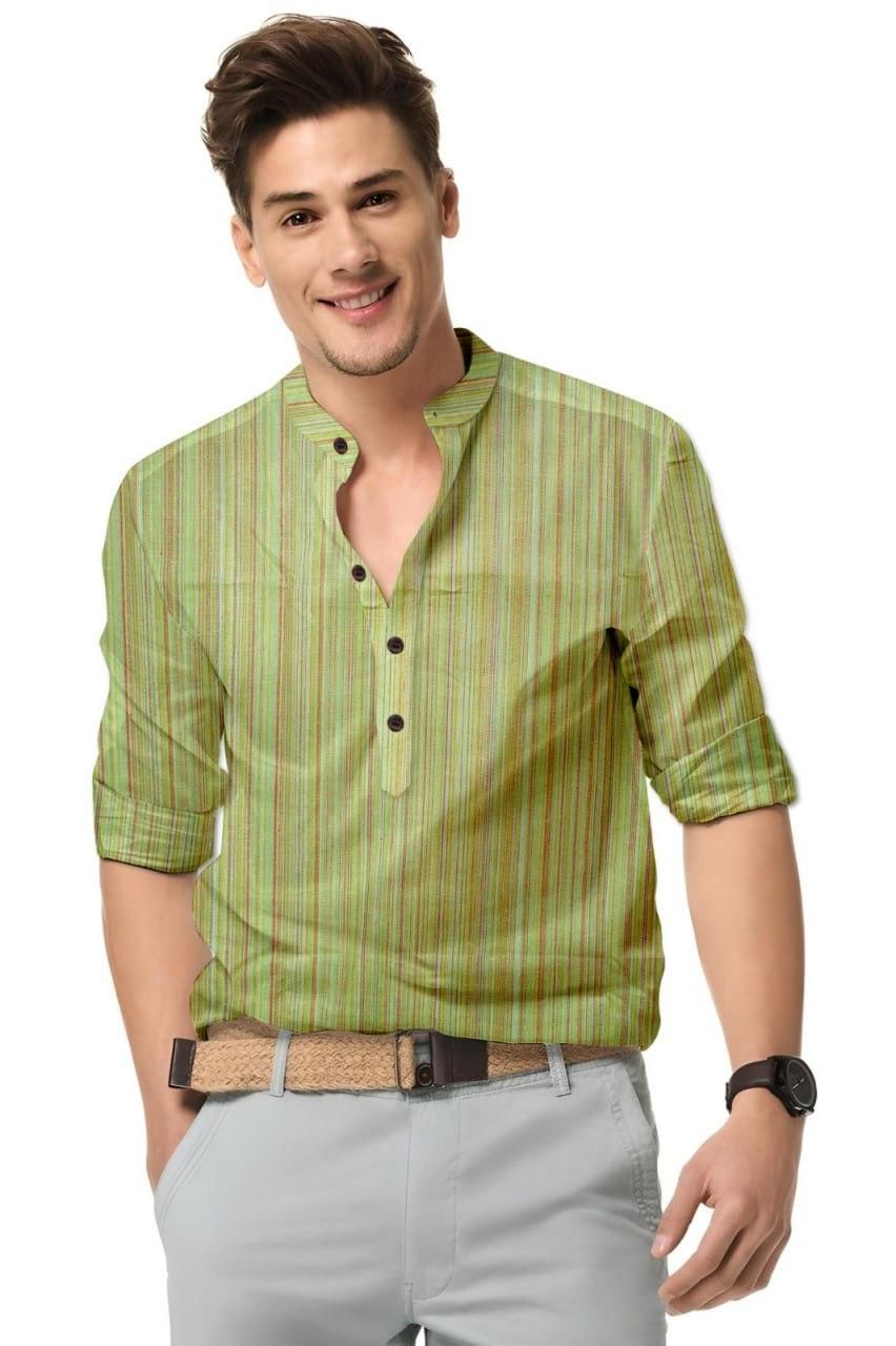 Men's Cotton Blend Premium Pastel Printed Full Sleeves Shirt